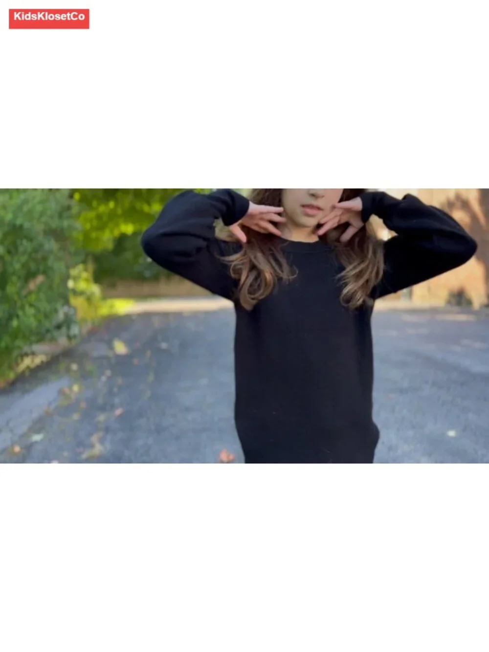 Girls 2-Piece Sweatsuit Set Long Sleeve Crewneck Sweater Wide Leg Pants Casual